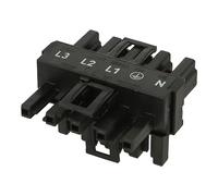 770-622 | WAGO T-DISTRIBUTION CONNECTOR, 1 X PLUG / 2 X SOCKET 5-POLE BLACK