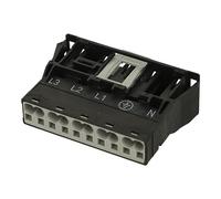 770-715 | WAGO MALE CONNECTOR/PLUG, WINSTA MIDI, 5 POLE, 400V, 25A, 0.5 - 4 MM2, BLACK, A CODED