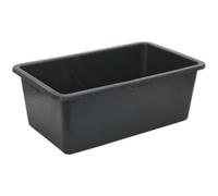770 x 465 x 292mm Storage Container - BLACK 80L - Integral Handle Warehouse Bin