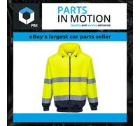 770 Yel/Nav Front Zip Hoodie Lrg B317YNRL Portwest Genuine Top Quality Product
