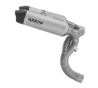 77004PR - Exhaust Mufflers Arrow Round Sil Titanium Ducati Panigale V2 (25-)