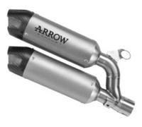 77021PR - Exhaust Muffler Arrow Round Sil Titanium Ducati Monster 890 V2 (26-)