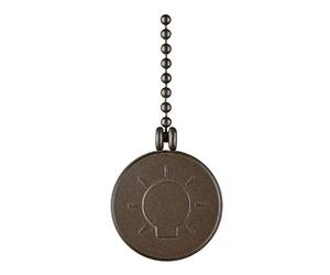 77030 Oil Rubbed Bronze Finish, Light Bulb Coin Pull Chain