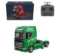770S 1/18 RC Semi Trailer, 6x4 Heavy Duty Tractor Truck with Rear Wheel Drive, Sound and Lights Effects, for Adult,Green