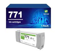 771 Inkjet Printer Ink Cartridges Compatible For HP Designjet Z6200 Z6600 Z6800 Printer, 750 ML,LGY-1 pack