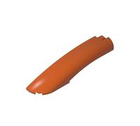 77180 2x10x2 Curved Fender Decoration (Left) 10 Pieces High-Precision MOC Building Bricks Replacement Parts Compatible with Lego bricks GDS-90224 Dark Orange