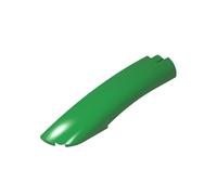 77180 2x10x2 Curved Fender Decoration (Left) 10 Pieces High-Precision MOC Building Bricks Replacement Parts Compatible with Lego bricks GDS-90224 Green