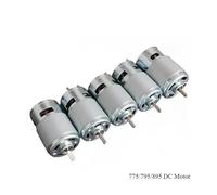 775/795/895 electronic starter 12V 24V Front Ball Bearings Carbon Brush DC electronic starter High Power High Torque for DIY Table Saw Drill Power Tools RUAJOGYNVM(ONLY MOTOR_775 D SHAFT)