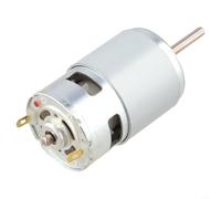 775 Dc Motor Silver Elite Speed Permanent 12v/24v Having Low Ball Bearings Double Noise for Electric Magnet Pumps Lawn Mowers DIY Projects Water