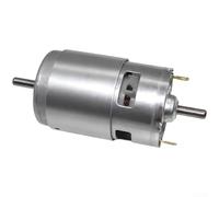 775 Metal DC Motor with Cooling Fan Low Noise | 3-5kg torque, dual voltage 12V/24V, carbon brushes, long shaft design, heavy duty performance