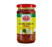 777 Andhra Avakaya Mango Pickle 300g - Authentic Spicy Aam Achar, Traditional Andhra-Style Mango Pickle with Mustard & Spices, Perfect for Rice, Roti & Snacks"