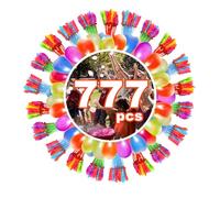 777 PCS Water Balloons, 10 Second Rapid-Fill Self-Sealing Water Bombs with Tap Adapters, Perfect for Outdoor Garden, Beach, Pool Parties & Water Games
