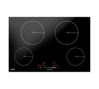 77cm Induction Hob, 4 Cooking Zones, Boost Function, 9 Settings, Slider Touch Control, 7200W - DH179