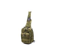 77Mall Sling Bag Tactical Backpack Outdoor Shoulder Bag Satchel Chest Packs Daypacks for Smart Phone Climbing Camping Cycling Hiking (Army Green)