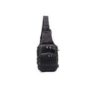 77Mall Sling Bag Tactical Backpack Outdoor Shoulder Bag Satchel Chest Packs Daypacks for Smart Phone Climbing Camping Cycling Hiking (Black)