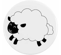 77mm 'Cute Woolly Sheep' Large Button Pin Badge (BB00146506)