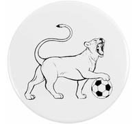 77mm 'England Lioness & Football' Large Button Pin Badge (BB00107359)