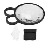 77mm Handheld Rotating Glass Prism Lens Filter - Creative Multi-Image Special Effects for Studio & Photography with Finger Grip