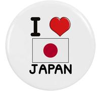 77mm 'I Love Japan' Large Button Pin Badge (BB00084653)