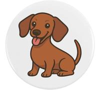 77mm 'Miniature Dachshund Dog' Large Button Pin Badge (BB00144842)
