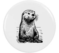 77mm 'Sea Otter' Large Button Pin Badge (BB00121984)