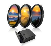 77mm UV-CPL-FLD Lens Filter Kit 3 Piece, Multi-Coated Optical Camera Filters Set UV Block + Circular Polarizing + Fluorescent Filter with Durable Storage Case for DSLR Mirrorless