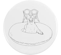 77mm 'Wagging Tails & Sunshine Vibes' Large Button Pin Badge (BB00145607)