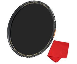 77mm X4 3-Stop ND Filter For Camera Lenses, Neutral Density Professional Photography Filter With Lens Cloth, MRC16, SCHOTT B270 Glass, Nanotec, Ultra-Slim 2018 Model by Breakthrough Photography