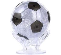 77pcs 3d Puzzle Football Jigsaw Diy Assembly Soccer Crystal Model Toy with Flash Light Diy Model Crystal Brain Teaser Decoration