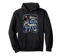 77th Birthday Black Queen Chapter 77 Fabulous Since 1949 Pullover Hoodie