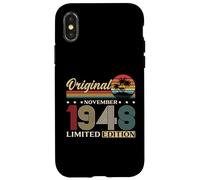 77th Birthday gift Man Woman November 1948 Vintage Cassette Case for iPhone X/XS
