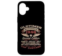 77th Birthday Gift Men Women Original November 1948 Case for iPhone 16 Plus