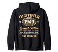 77th birthday man gift 1949 not old classic 1949 77 Vintage Zip Hoodie