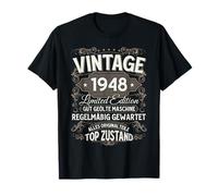 77th Birthday Man Woman 77 Years 1948 Decoration Fun T-Shirt