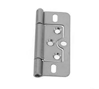 77x35mm Iron Door Hinge Full Overlay Design Smooth(Silver) | Cold rolled iron, rust resistant, fits cupboard wardrobe, smooth motion, silver white black