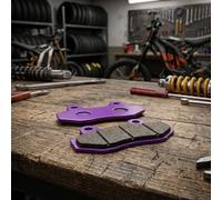 77x42x9mm Brake Pads Copper Aramid High Friction | Unique friction formula, stable performance, quiet braking action, enhanced for rider comfort(2 pair)