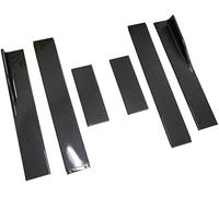 78.7"/86.6" Universal Side Skirts Rocker Splitter Diffuser Winglet Wing Cars Protection(86.6in Carbon Look)