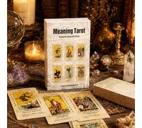 78-Card Tarot Deck for Beginners, Durable Tarot Cards for Divination, Meditation & Self-Reflection (Meaning Tarot)