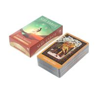 78 Cards Tarot Game - English Casual Tarot Deck | Exquisite Coated Paper Board Game Cards for Family Entertainment, Friends Party, Classmate Gathering, Indoor Fun, Beginner Fortune Play