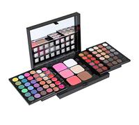 78 Colors Cosmetic Make up Palette Set Kit Combination with Eyeshadows Lip Gloss Blusher Concealer Highlight powder,All-in-One Makeup Kit with Mirror