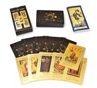78 Gold Foil Tarot Cards with Guidebook, Waterproof PET Beginner Deck