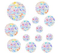 78 PCS Circle Bird Window Stickers Anti Collision, Window Stickers to Deter Birds, Rainbow Dots Prismatic Windows Decals to Deter Bird Strikes