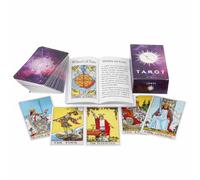 78 PCS Purple Oracle Tarot Cards With Guide Book | Tarot Cards Deck With 100 Page Guide Book | Tarot Card Set Inspired By Pamela Colman - Smith-Waite Rider Deck For Beginners