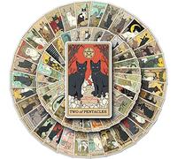 78 Pcs Tarot Vintage Stickers Set for Journaling (Vinyl) Craft Sticker丨Retro Set for Scrapbooking Accessories, Bullet Journaling, Guitar, Handicrafts, Etc
