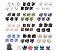 78-Piece Acrylic Magic the Gathering Dice Set, Complete Dice & Accessories with Storage Bag, Professional MTG Dice Set for Card Game Players and Board Game Enthusiasts