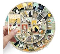 78 Pieces Tarot Stickers, Aesthetic Stickers, Vinyl Decals for Scrapbooking, Journal, Laptop, Journal, Water Bottle, DIY