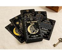 78 Tarot Cards with Meanings on Them Text Pattern Tarot Cards Learning Tarot Card for Beginners