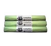 78 x 25 Litre CaddyMan Compostable Kerbside Food Waste Caddy Bin Liner Bio Bags EN13432 (25L-75)