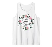 78 Years Loved Men Women Floral 78 Year Old 78th Birthday Tank Top