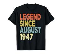 78 Years Old Legend Since August 1947 Tees 78th Birthday T-Shirt
